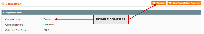 Disable Compiler Magento 1